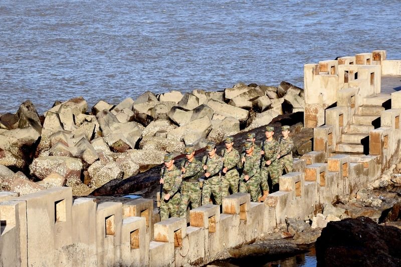 守岛身影.受访者供图