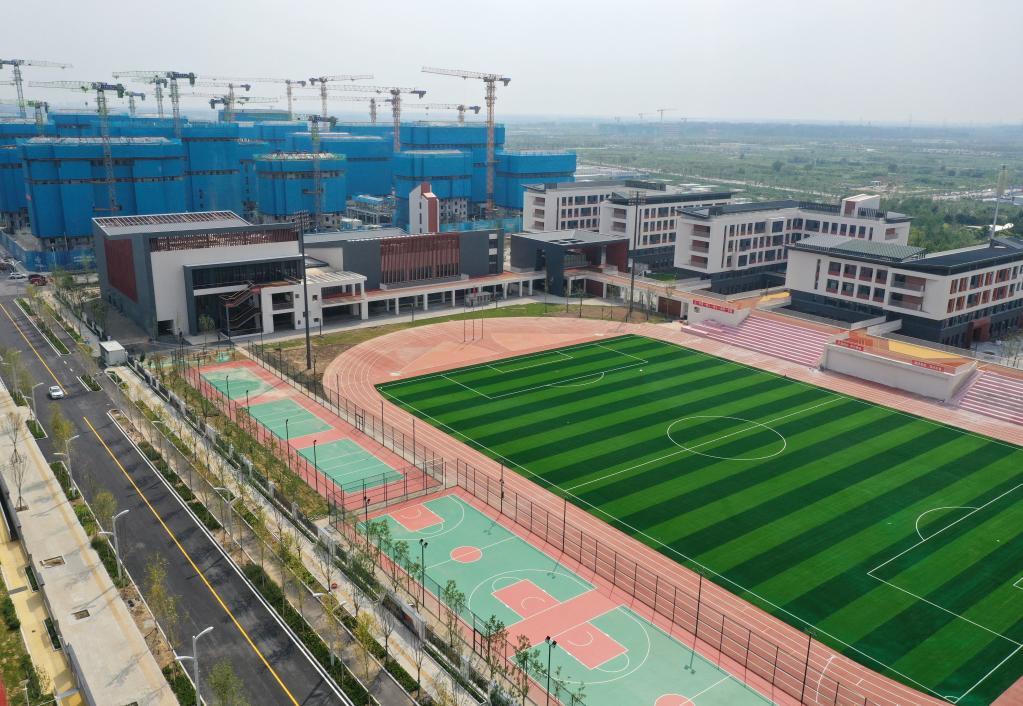 这是北京四中雄安校区(2022年8月17日摄).新华社记者朱旭东 摄