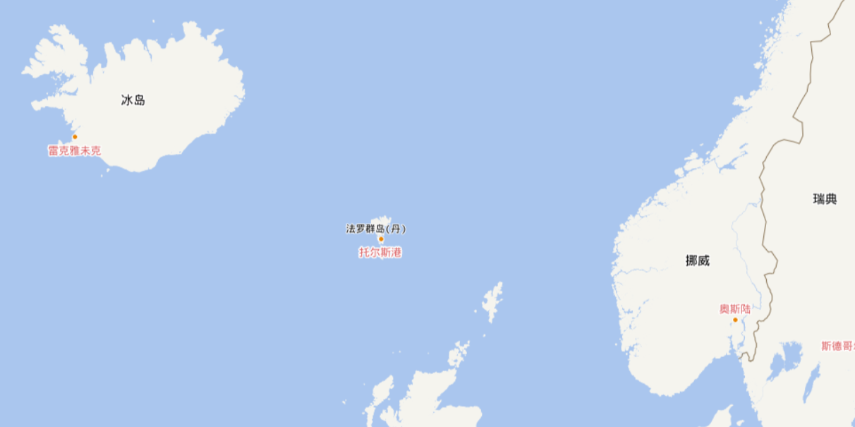 冰岛相对位置(图片来源:国家地理信息公共服务平台-天地图)