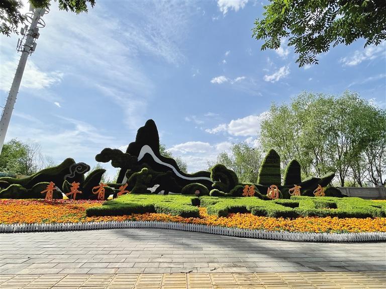 赛道沿线的绿化景观