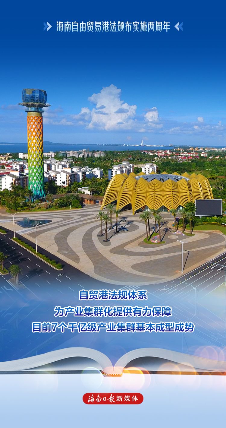 一组海报看海南自由贸易港法颁布实施两周年成效|海南省_新浪财经