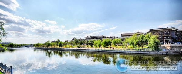 补水后的京杭大运河天津段风光旖旎&nbsp; 天津市西青区水务局供图