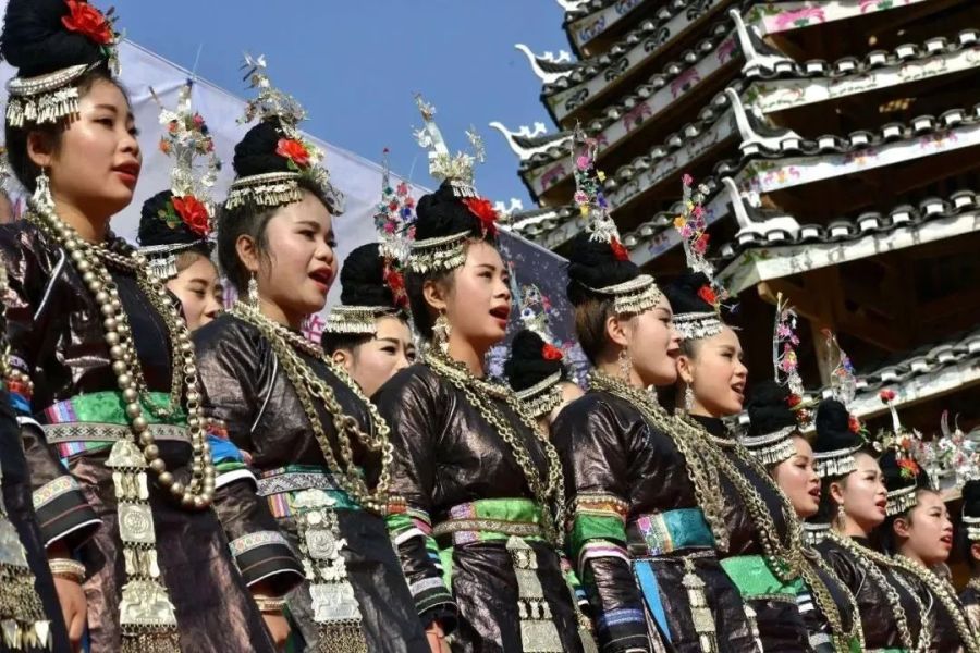 黔东南肇兴侗寨侗族大歌 贵州省文化和旅游厅乡村文化旅游处供图