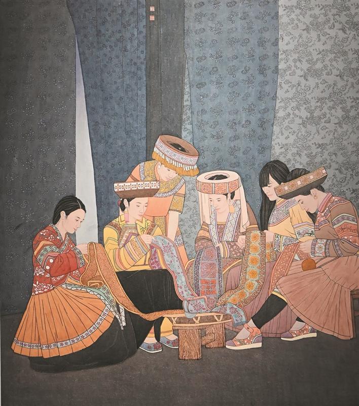 笔墨丹青绘丹心|水彩画_新浪财经_新浪网