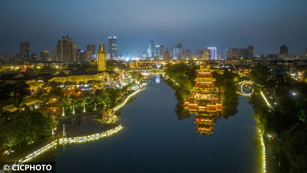 2023年5月25日在江苏省淮安市清江浦区里运河文化长廊景区拍摄的