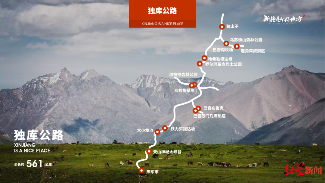 中国最美公路新疆独库公路今日恢复通车全长561公里穿越天山一路是