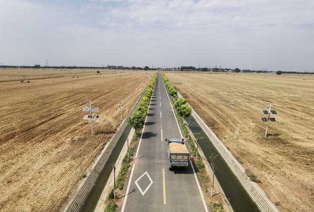 6月11日,河南省安阳市安阳县瓦店乡高标准农田示范区路网纵横.