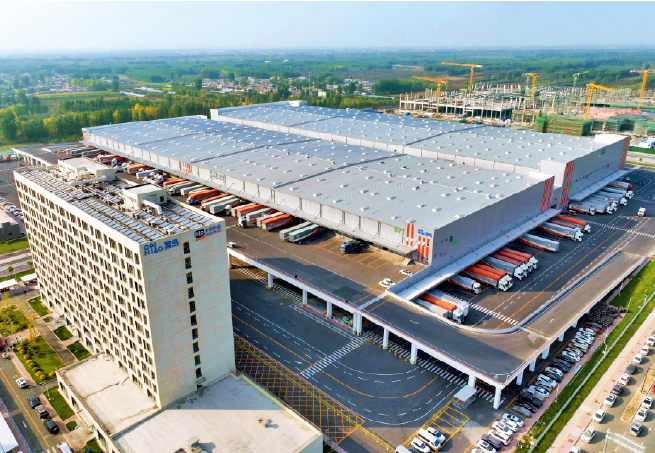 申通快递北方总部基地航拍图