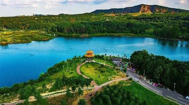 茅仙洞景区生态焦岗湖城市客厅—舜耕山巍巍八公山千里淮河流经淮南