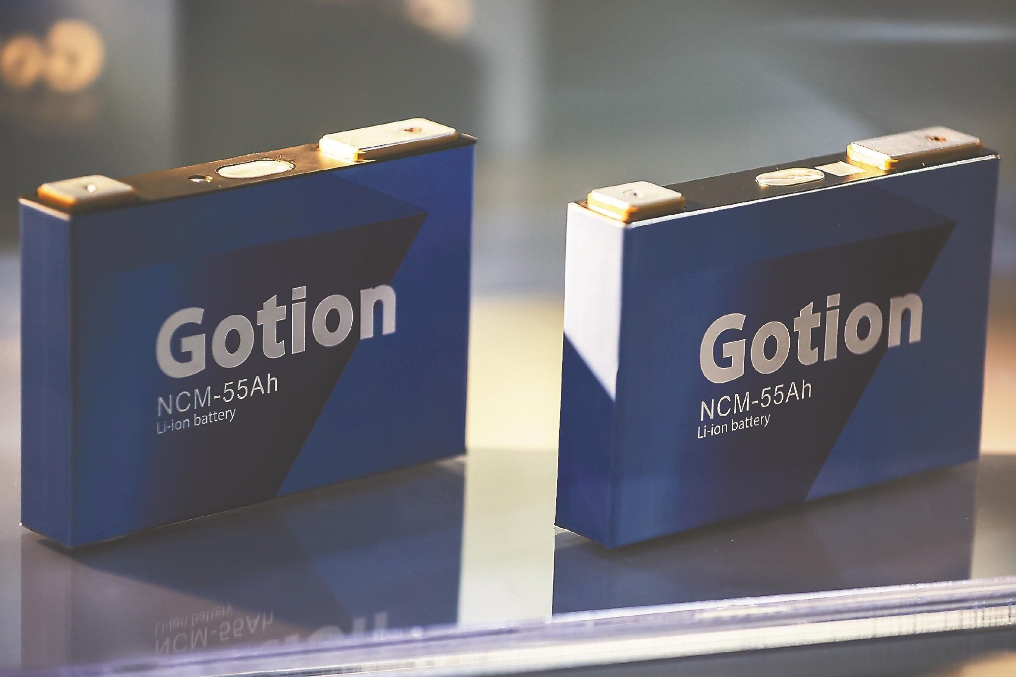 合肥国轩高科动力能源有限公司生产的新能源汽车动力锂电池.