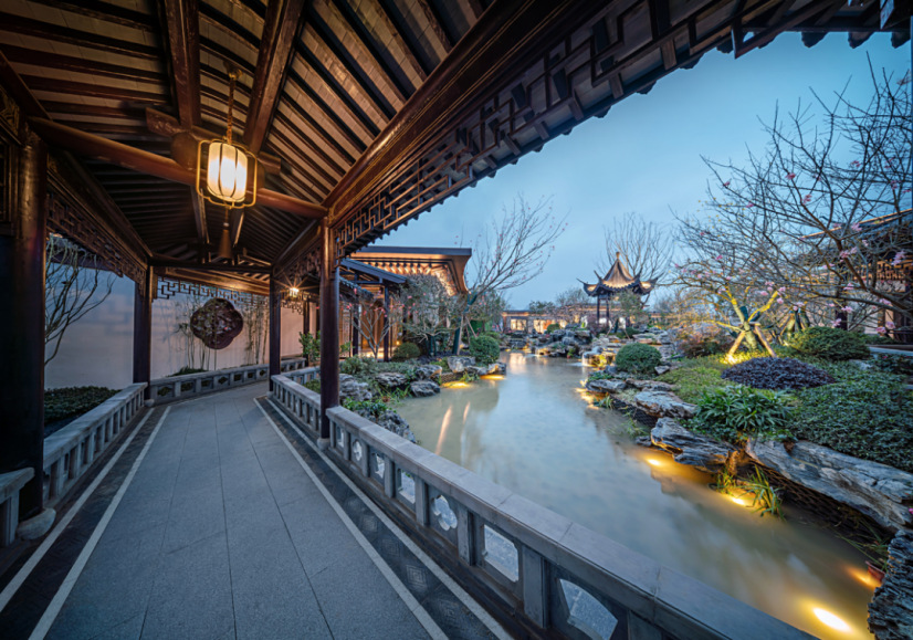 (建发央著园林实景图)