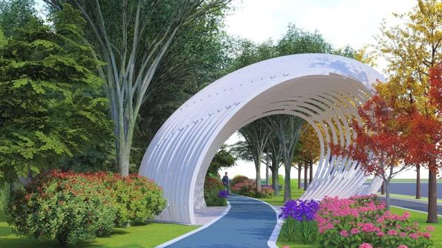 元江路绿道建设效果图