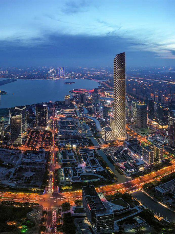 苏州工业园区夜景.来源:新华社