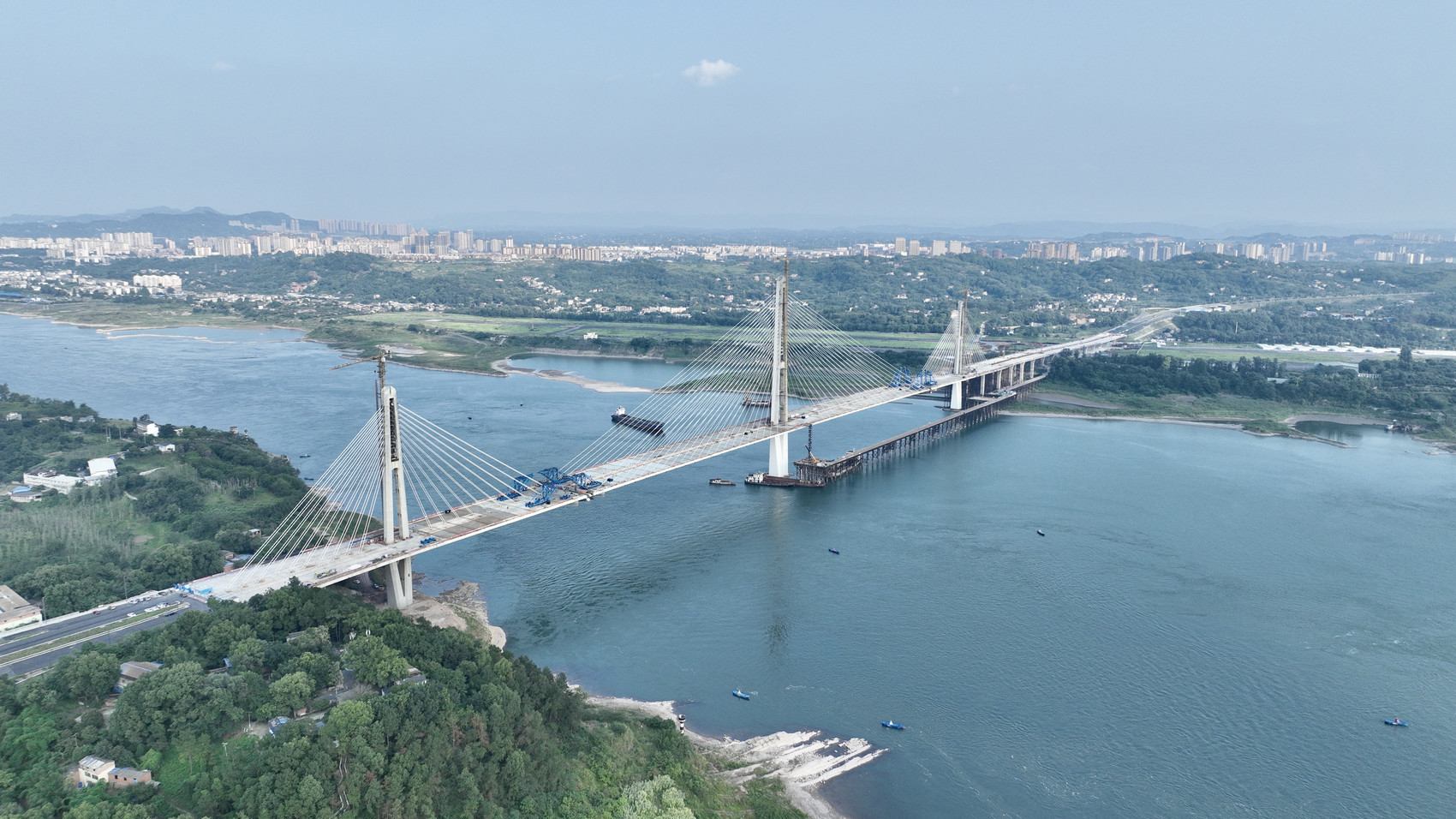 c视频丨泸州长江六桥合龙 距年底具备通车条件更进一步|泸州市_新浪