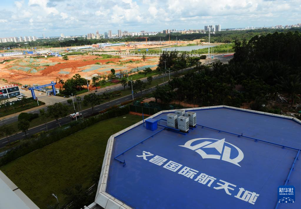 6月26日拍摄的建设中的文昌国际航天城.新华社记者 刘勇贞 摄