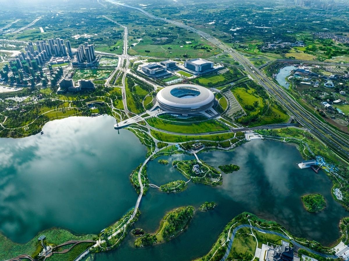 东安湖体育公园主体育场.中建八局西南公司供图