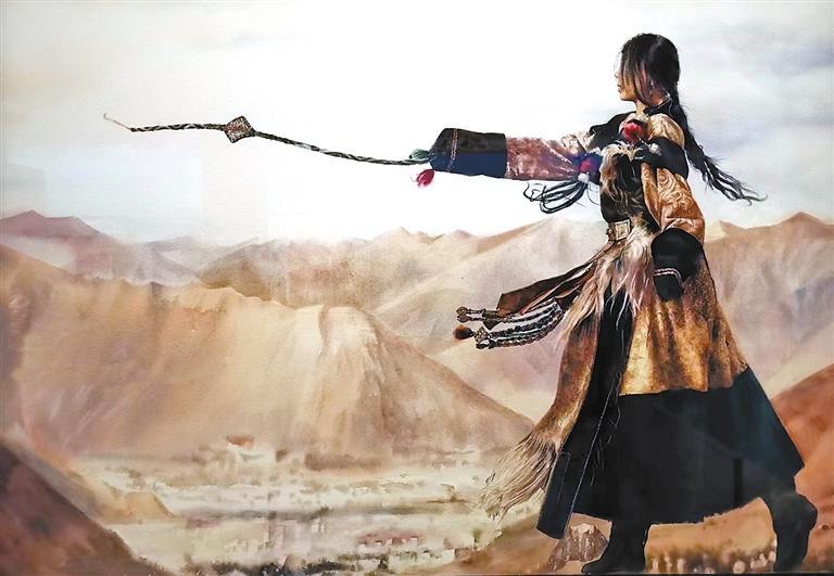 (中国画)        潘缨 崔亚鲁 王旭冉 王元 作《中国玉麦》(油画)