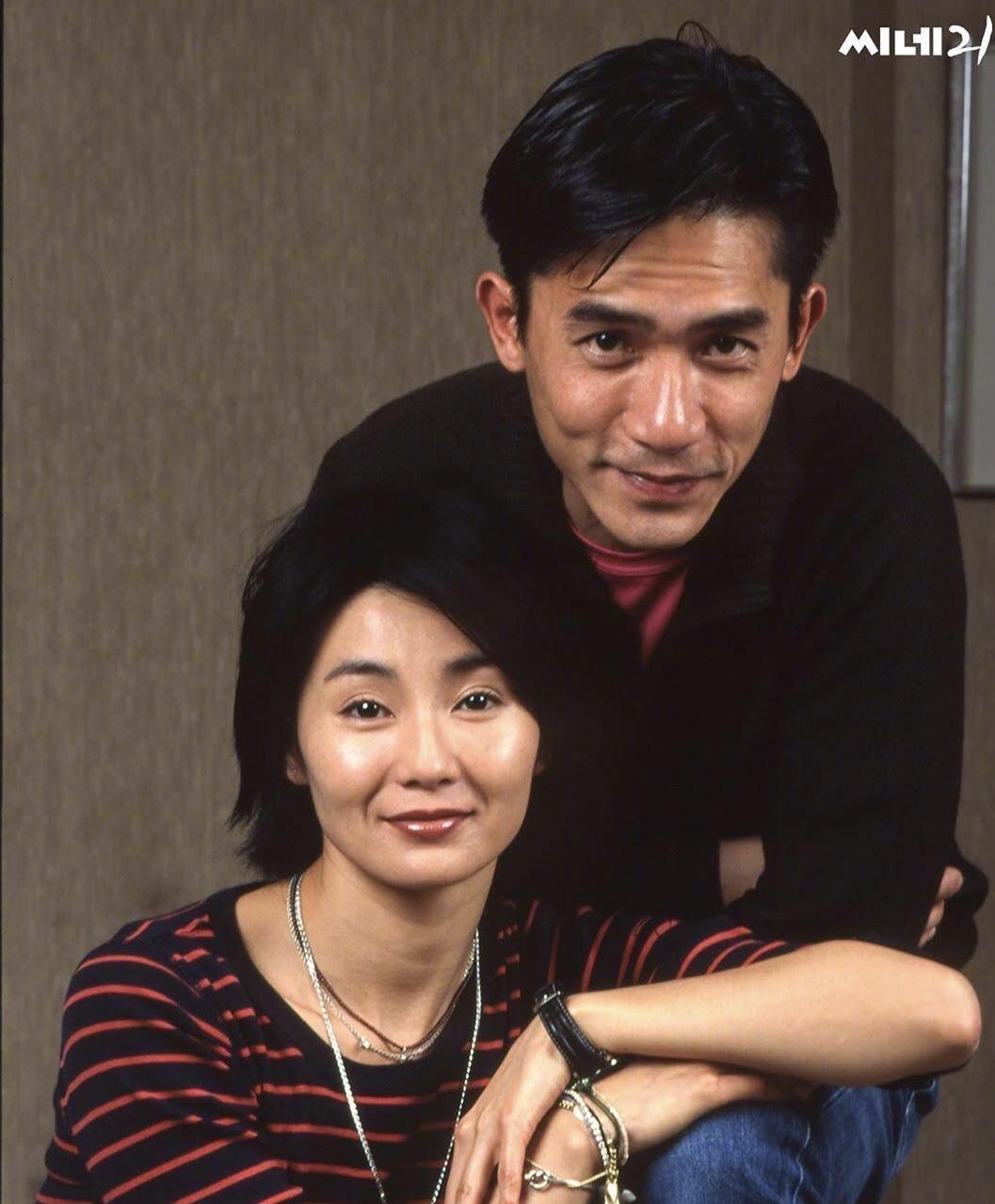 2000年,梁朝伟,张曼玉在釜山电影节宣传《花样年华》时的宣传照