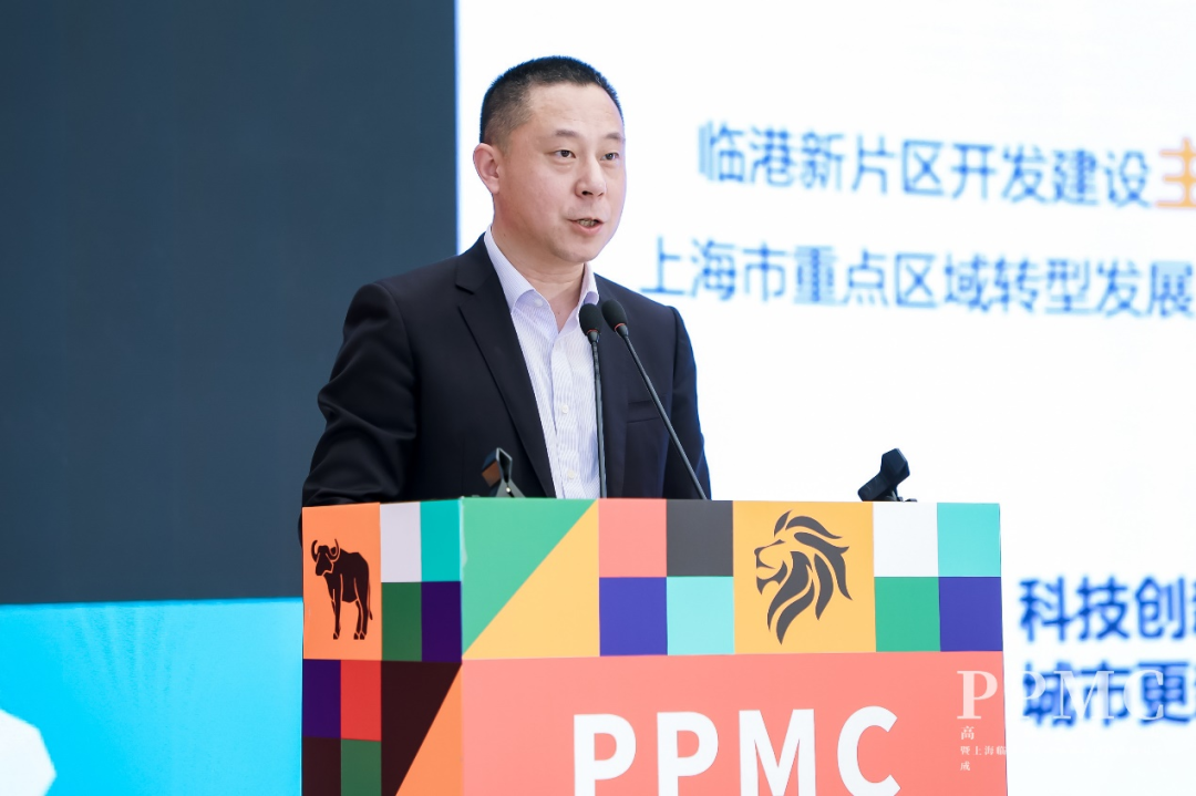 ▲临港集团产业投资促进中心常务副主任史陈骏