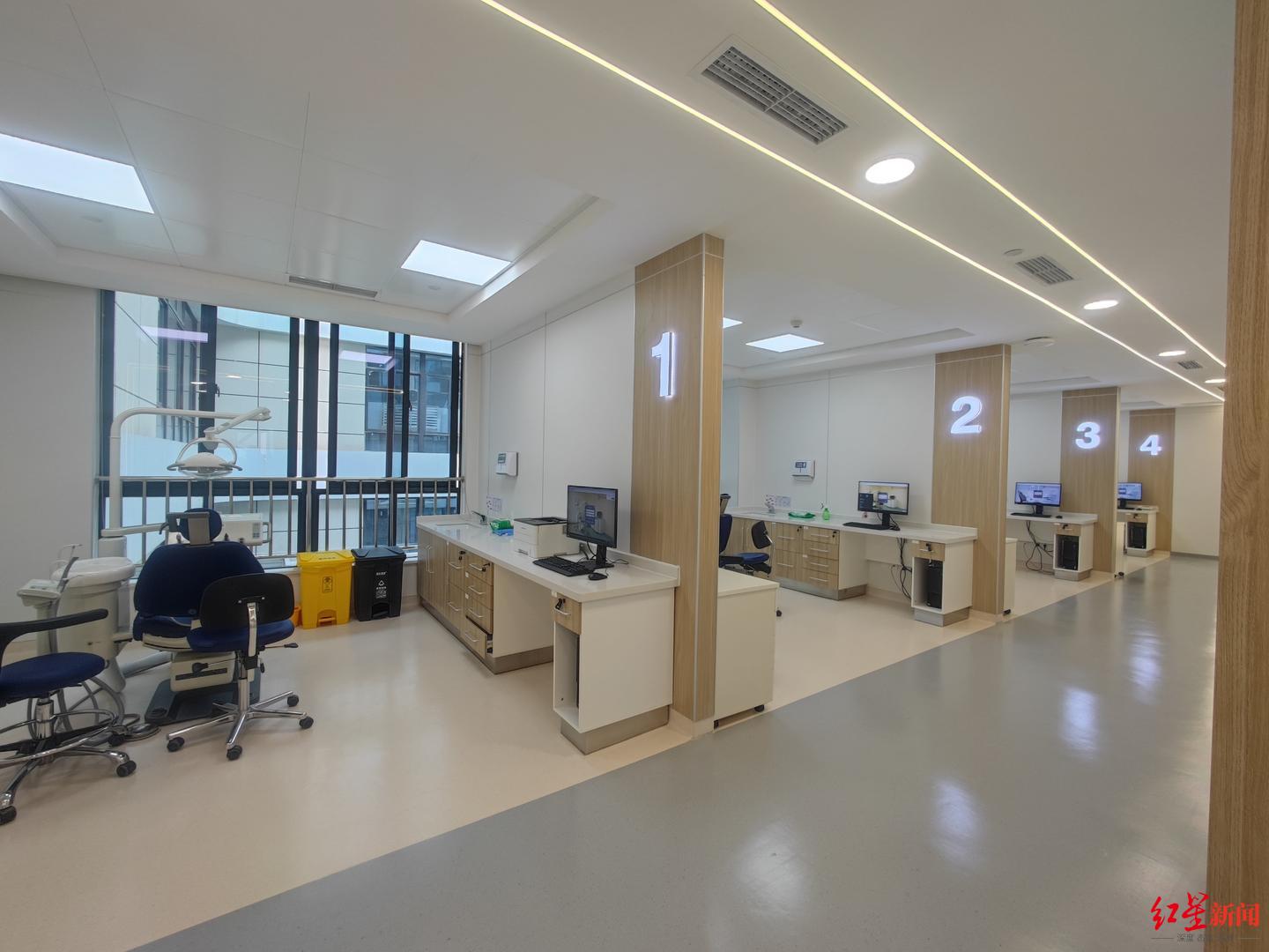 除了本部,华西口腔医院还有三个门诊部