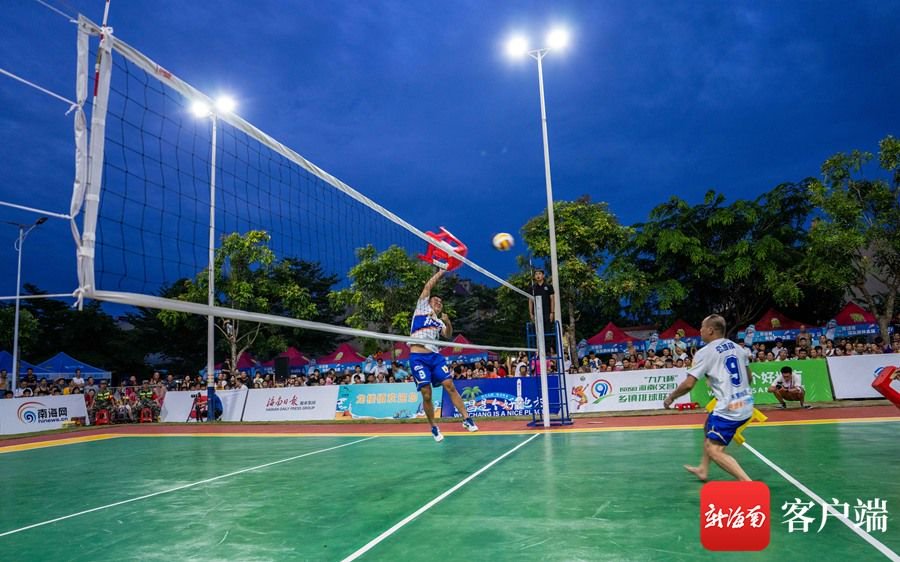 塑料板凳排球赛预热海南"村va"|海南省_新浪财经_新浪网