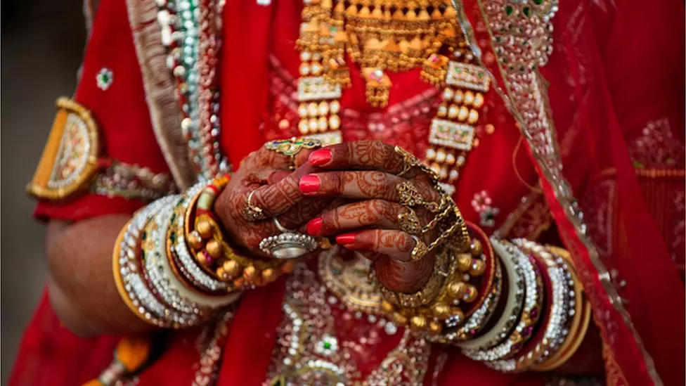 ↑在印度许多女方仍会向男方支付嫁妆