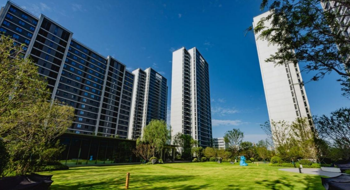 西安柳岸晓风实景 绿城中国供图