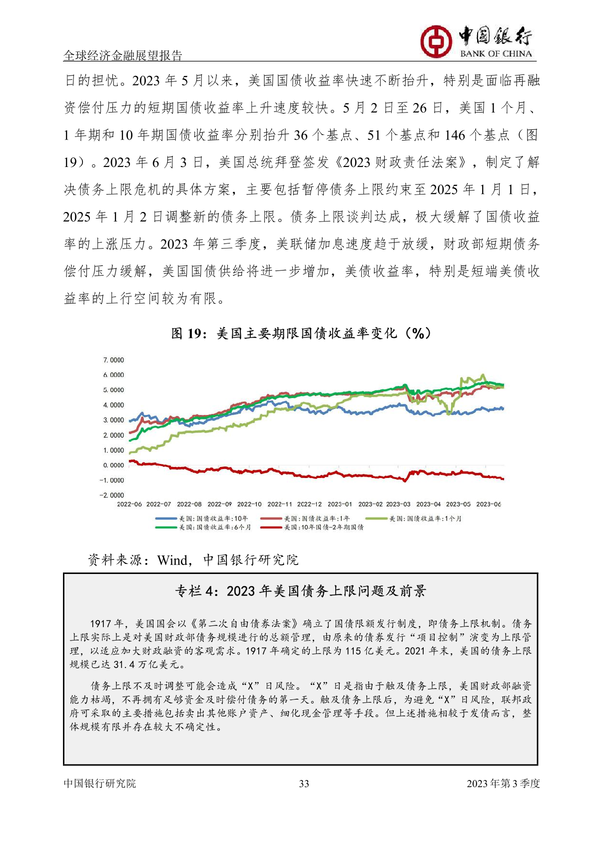 2023年第三季度全天下经济金融展望陈说