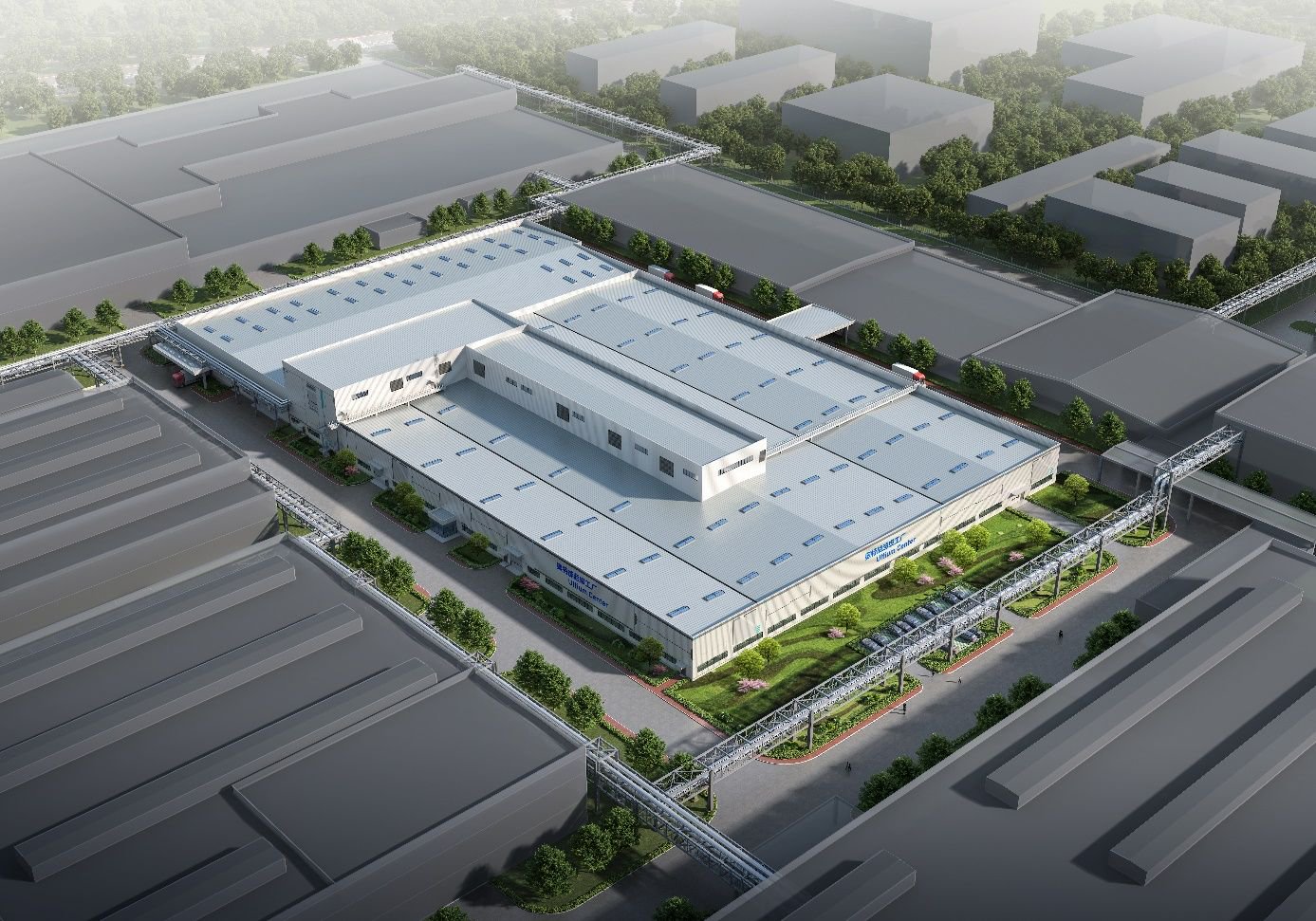 东岳奥特能超级工厂外观效果图