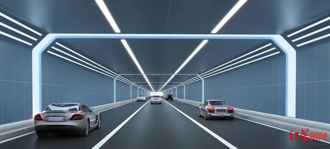 三条隧道装饰设计既相互关联又各显特色.