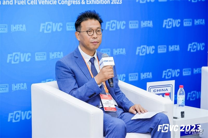 现代汽车氢燃料电池系统（广州）有限公司总经理吴承灿在FCVC 2023接受媒体采访