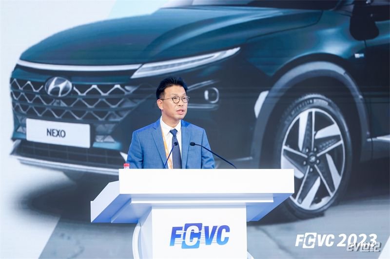 现代汽车氢燃料电池系统（广州）有限公司总经理吴承灿在FCVC 2023发表专题演讲