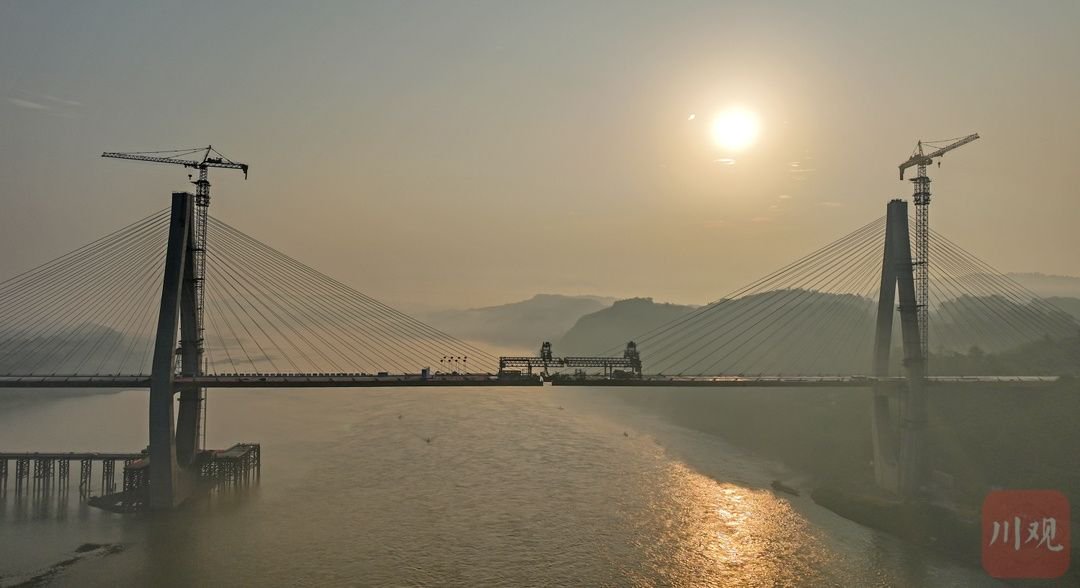 宜宾江安:长江二桥正式合龙