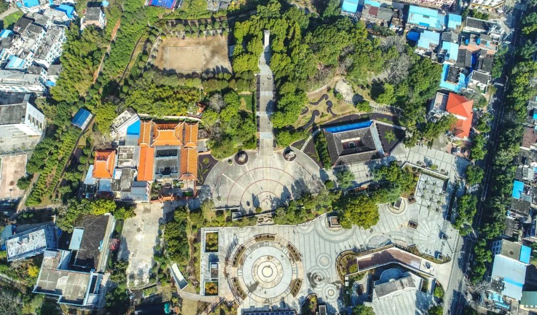 宁化革命纪念园航拍图 图源:中国绿都最氧三明