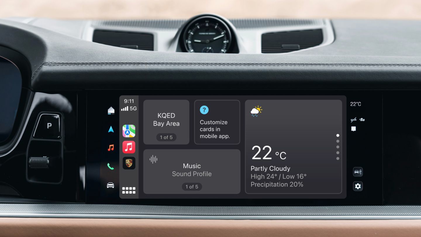 保时捷支持苹果 CarPlay 控制车内功能