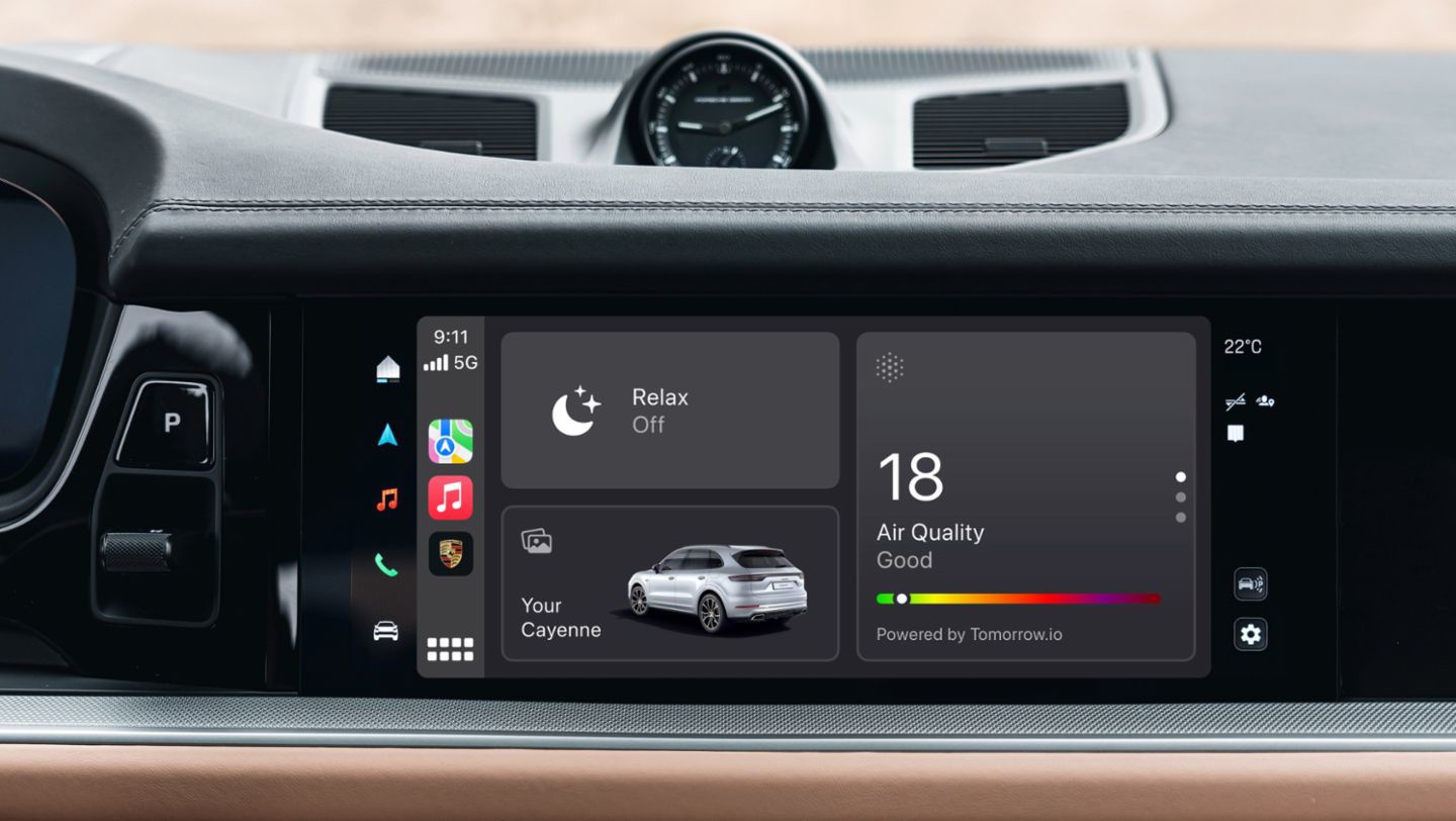 保时捷支持苹果 CarPlay 控制车内功能