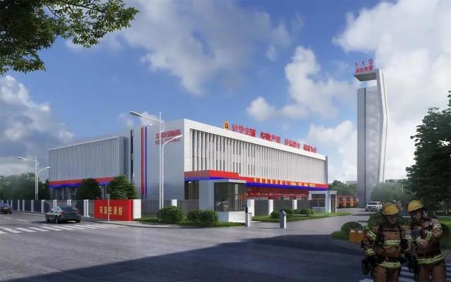 宋家庄特勤消防站建成效果图.北京市发改委供图