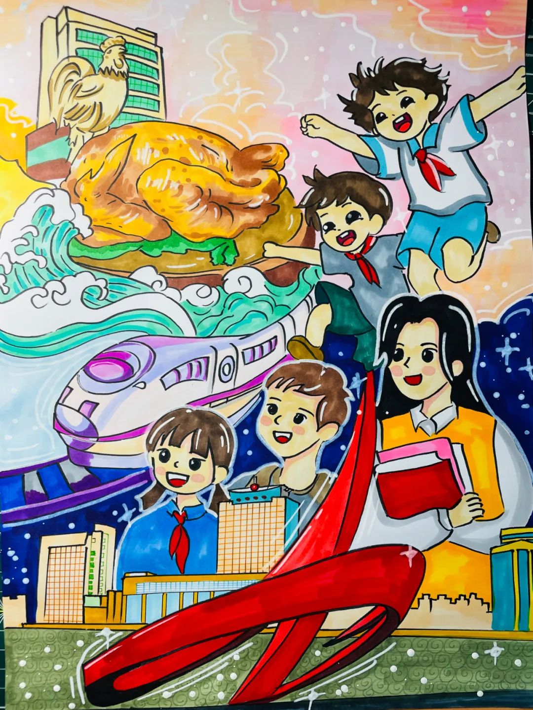 "童画德州——争做新时代好少年"主题绘画比赛获奖名单出炉→|绘画