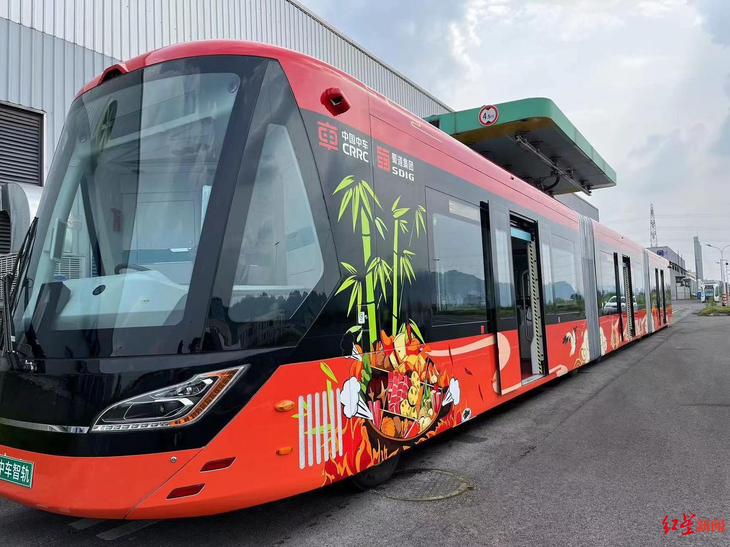 宜宾造智轨列车又来成都啦预计7月23日起运行连接大运会主场馆