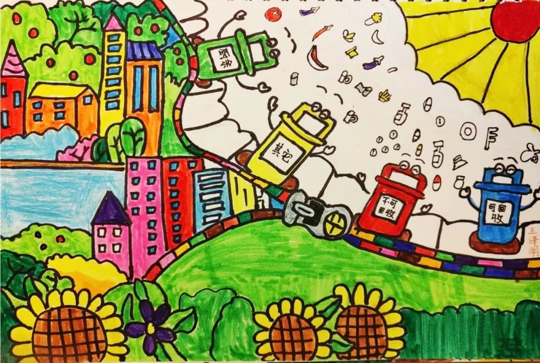 《呵护生态家园》王泽明△《大美德州 丰收之城》陈安琪△《吃出文明"