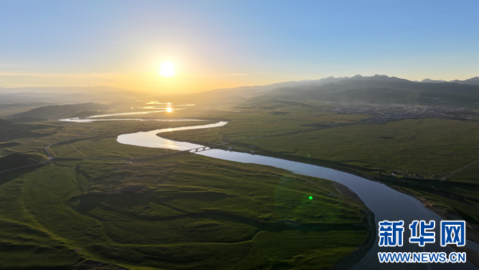 甘肃玛曲:光影黄河|黄河_新浪财经_新浪网