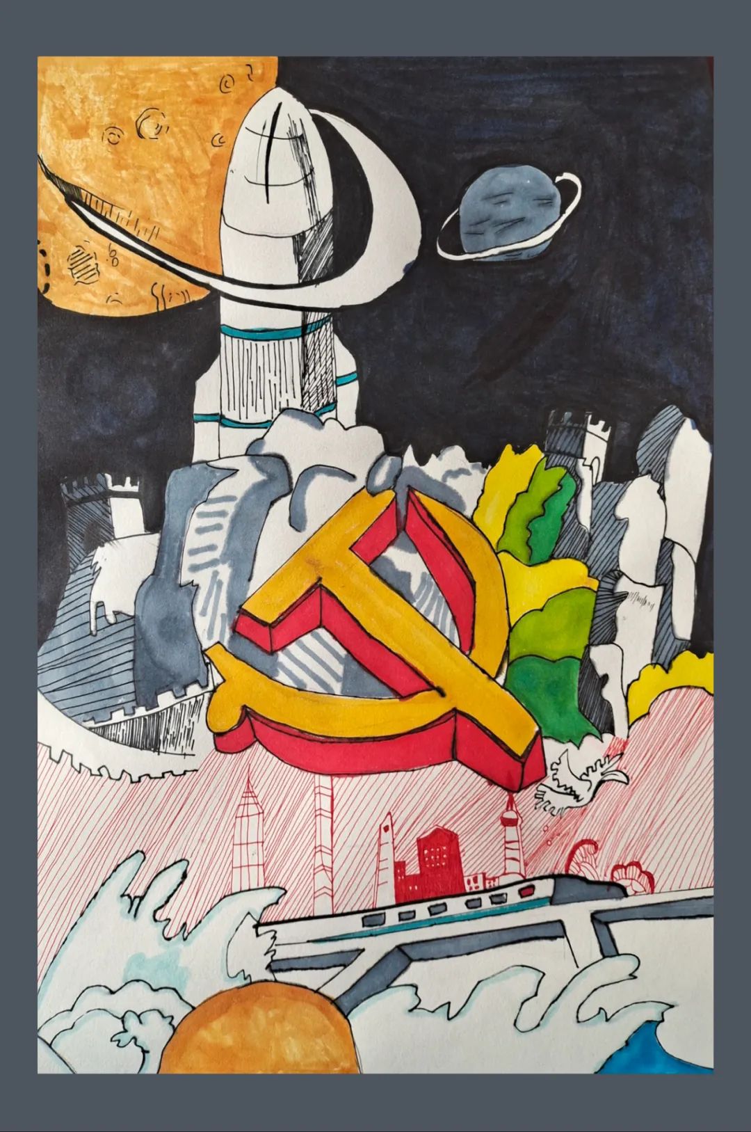 "童画德州——争做新时代好少年"主题绘画比赛获奖名单出炉→|绘画