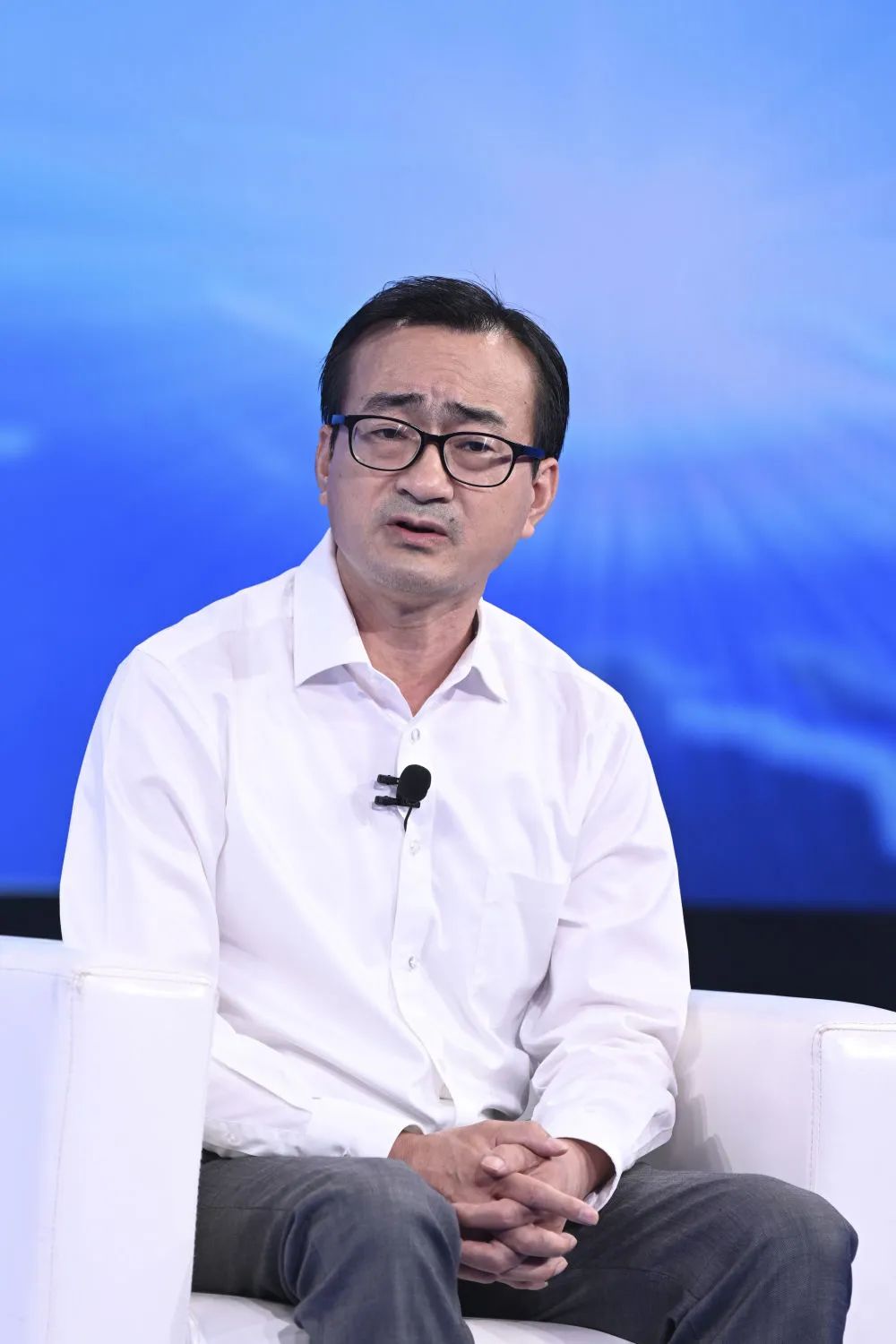 这是上海财经大学校长刘元春(7月6日摄).新华社记者 金良快 摄