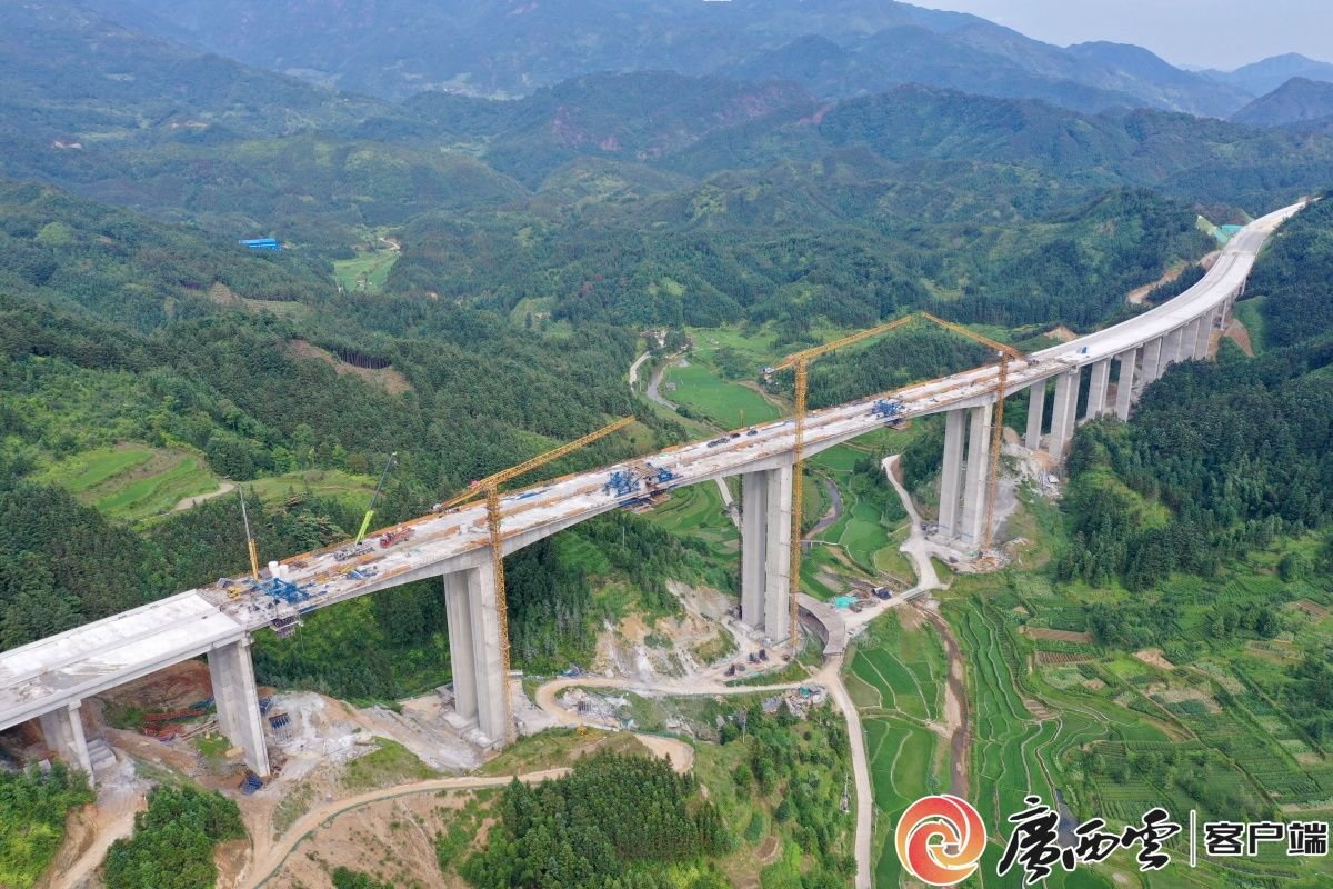 广西融从高速项目首个连续刚构桥全幅顺利合龙|广西_新浪财经_新浪网
