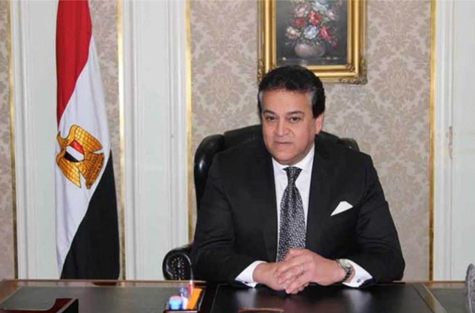 ▲埃及卫生和人口部长哈立德·阿卜杜勒·加法尔
