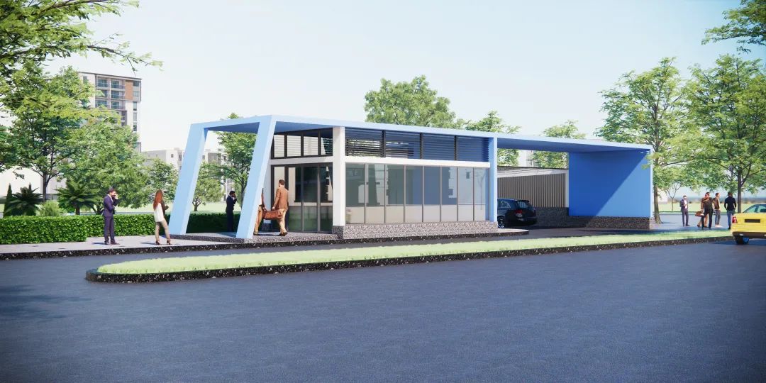 地下停车场入口效果图.