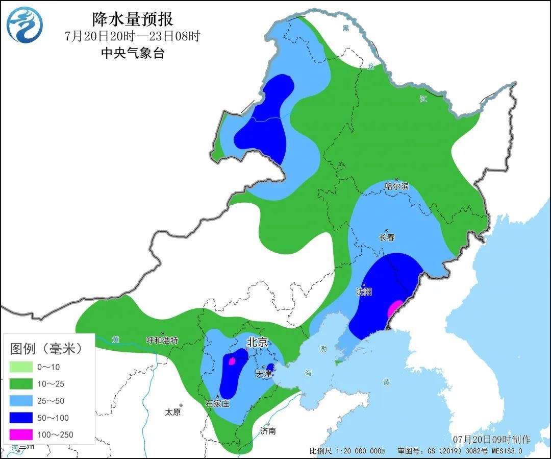 内蒙古,辽宁等地部分地区累计雨量较大,降雨期间还可能伴有强对流天气