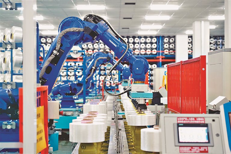 恒力集团生产车间.