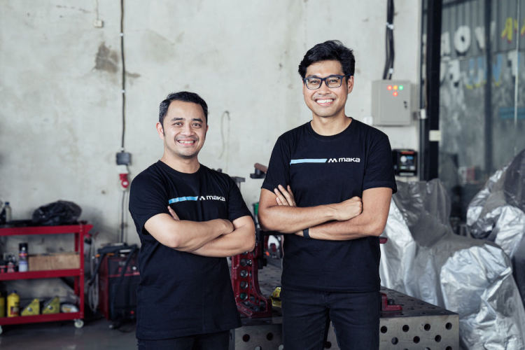 两位联合创始人 Arief Fadillah 和 Raditya Wibowo，图源：MAKA Motors