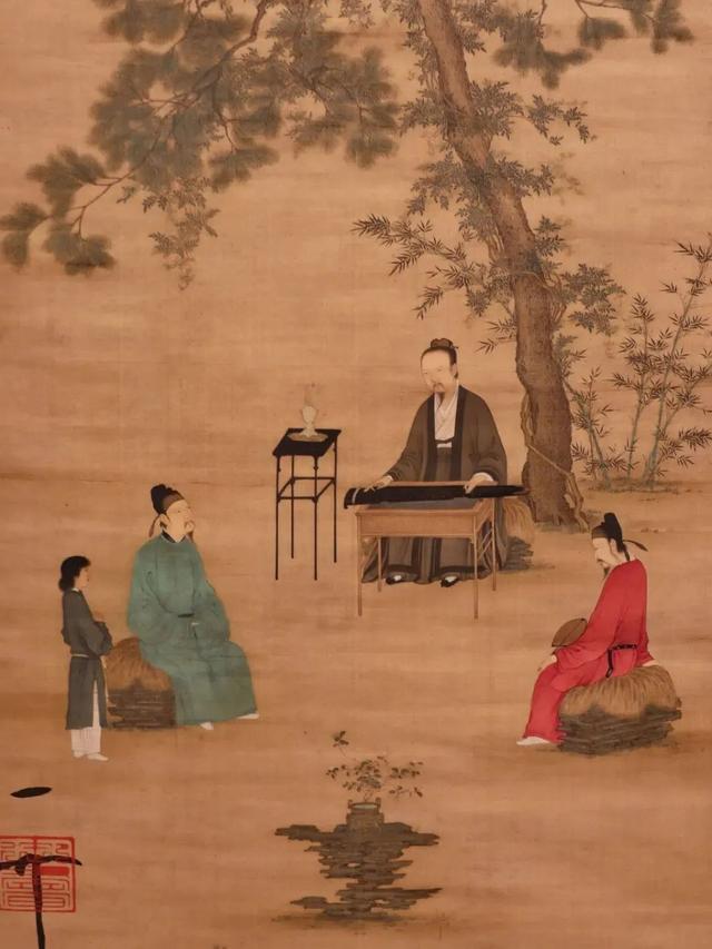的中心位置,三间屋子最左边一间,放置着摆满书籍轴册的书架以及几案